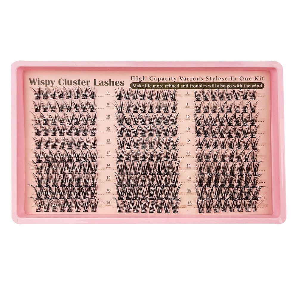 JELENEVIA Manga Lash Clusters With Spikes Wispy Cluster Eyelash Extensions Fluffy Anime Eyelashes Clusters Reusable Faux Mink Fairy Individual Lash