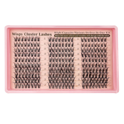 JELENEVIA Manga Lash Clusters With Spikes Wispy Cluster Eyelash Extensions Fluffy Anime Eyelashes Clusters Reusable Faux Mink Fairy Individual Lash