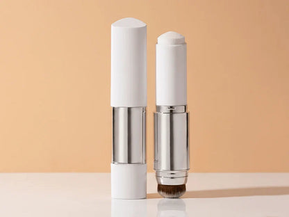 🎉BUY 1 GET 1 FREE🎉Color Changing Foundation Stick 2-Pack, 2-in-1 Foundation Stick with Built-in Blending Brush, Moisturizing Long Lasting Makeup for Deep Skin Tone, Buildable Coverage, Natural Finish