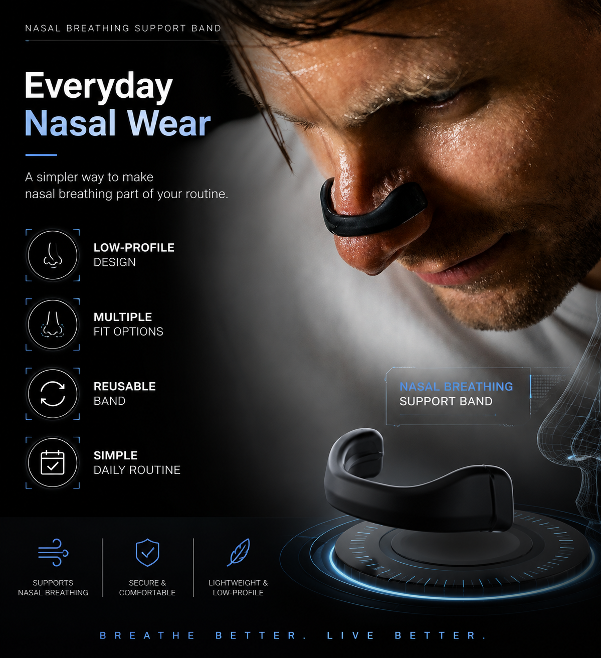 Jelenevia Nasal Breathing Support Device for Comfortable Everyday Airflow