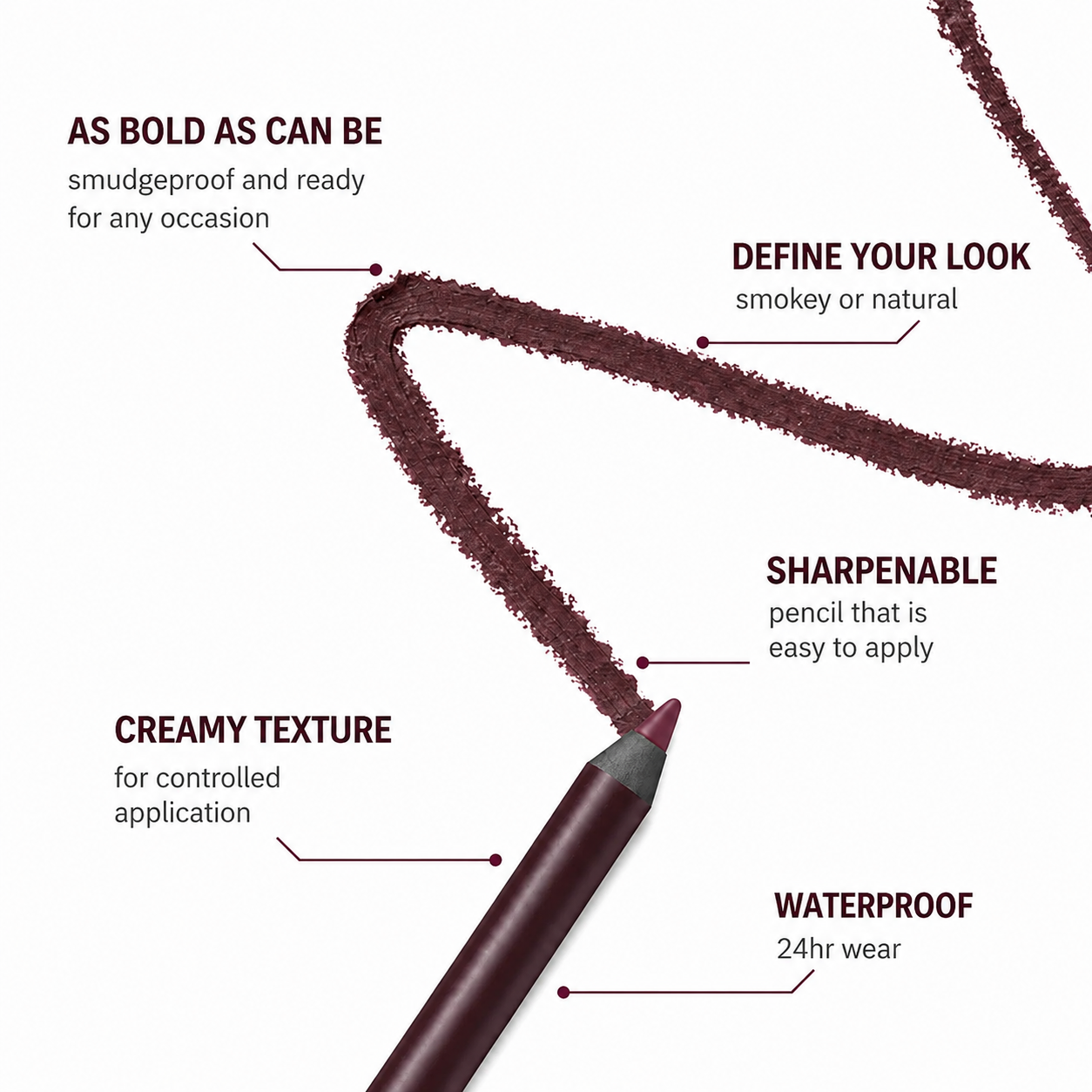 ✨BUY 1 GET 1 FREE💖24H Waterproof Eyeliner Pencil — Smudge-Proof, All-Day Wear