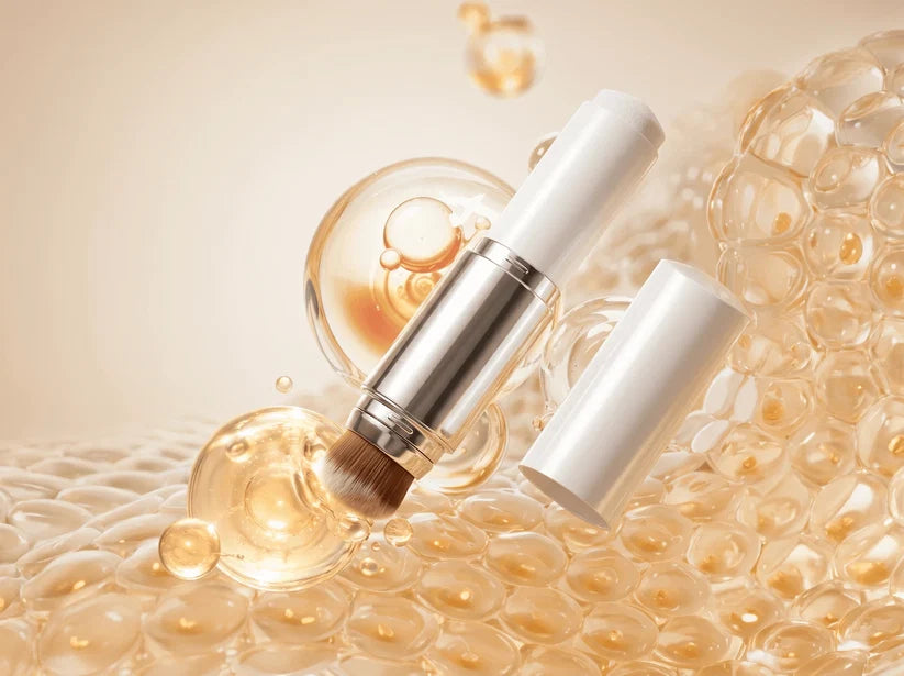 🎉BUY 1 GET 1 FREE🎉Color Changing Foundation Stick 2-Pack, 2-in-1 Foundation Stick with Built-in Blending Brush, Moisturizing Long Lasting Makeup for Deep Skin Tone, Buildable Coverage, Natural Finish