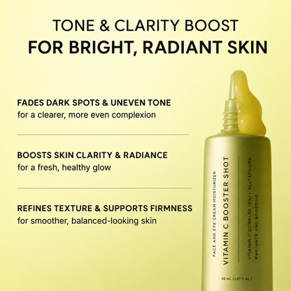 Pure Vitamin C & Glutathione Booster Serum for Radiant, Healthy-Looking Skin, 1.01 fl oz
