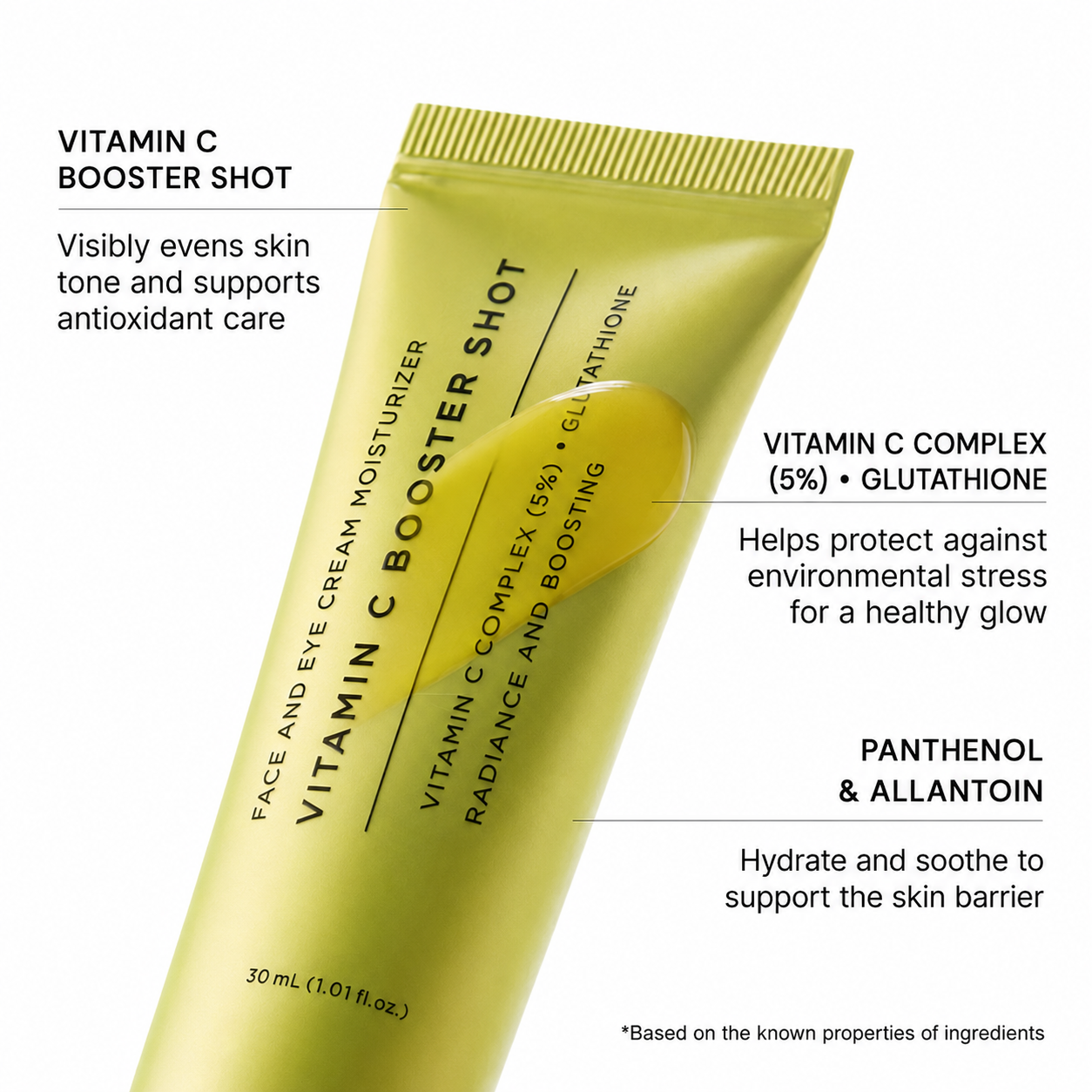 Pure Vitamin C & Glutathione Booster Serum for Radiant, Healthy-Looking Skin, 1.01 fl oz