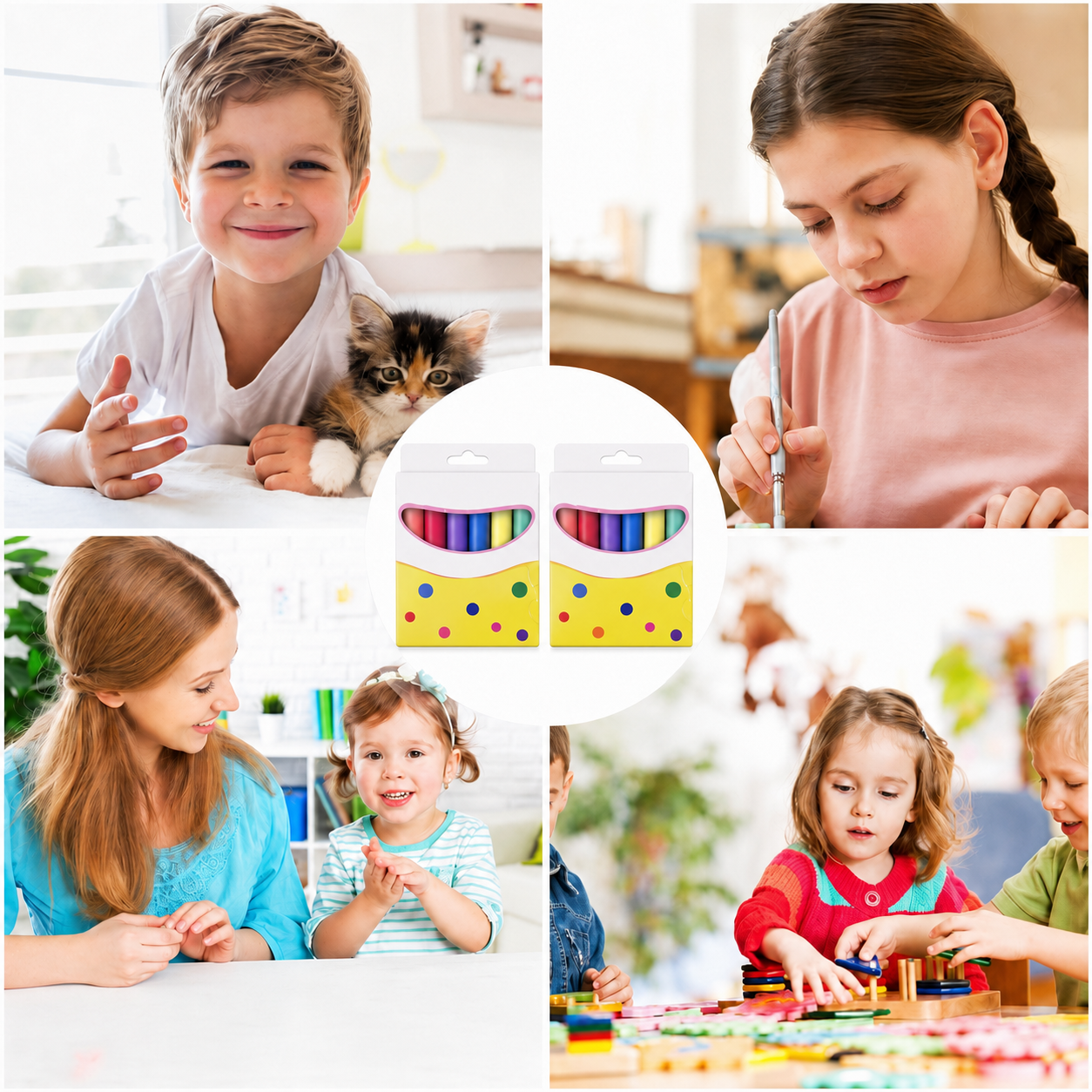 😍6-Pack Colorful Popcorn Puffy Pens🍿 for Kids – Fun 3D Bubble Art Markers for DIY Drawing, Birthday Cards, Greeting Cards & Creative Crafts