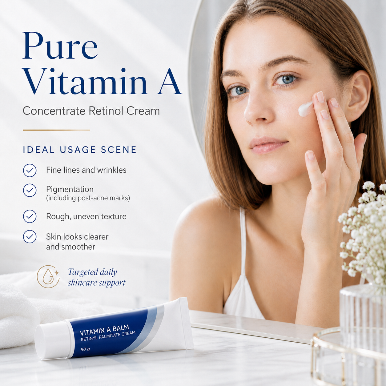 Vitamin A Retinyl Palmitate Balm 50g – Deep Hydration for Smoother, Firmer-Looking Skin