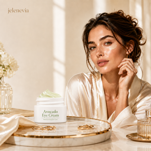 Jelenevia Avocado Eye Cream – Hydrating Under-Eye Treatment for Puffiness,😍 Dark Circles & Fine Lines😍