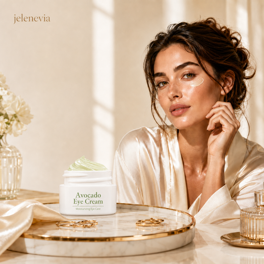 Jelenevia Avocado Eye Cream – Hydrating Under-Eye Treatment for Puffiness,😍 Dark Circles & Fine Lines😍