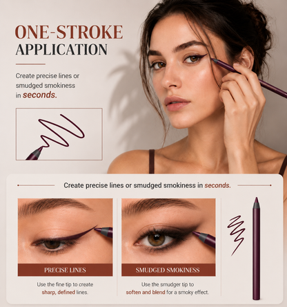 ✨BUY 1 GET 1 FREE💖24H Waterproof Eyeliner Pencil — Smudge-Proof, All-Day Wear