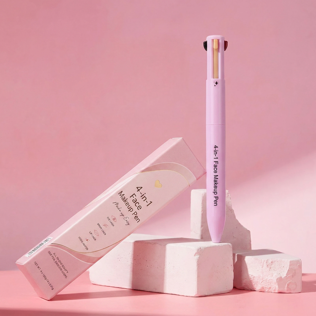 Jelenevia pink 4-in-1 face makeup pen with packaging
